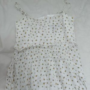 white floral dress